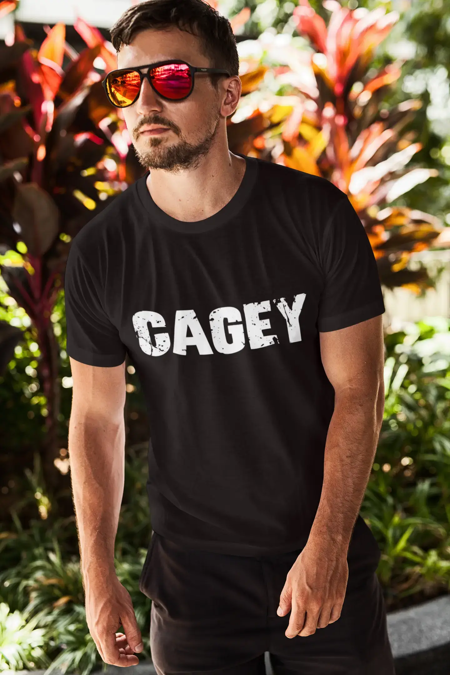 cagey Men's Retro T shirt Black Birthday Gift 00553