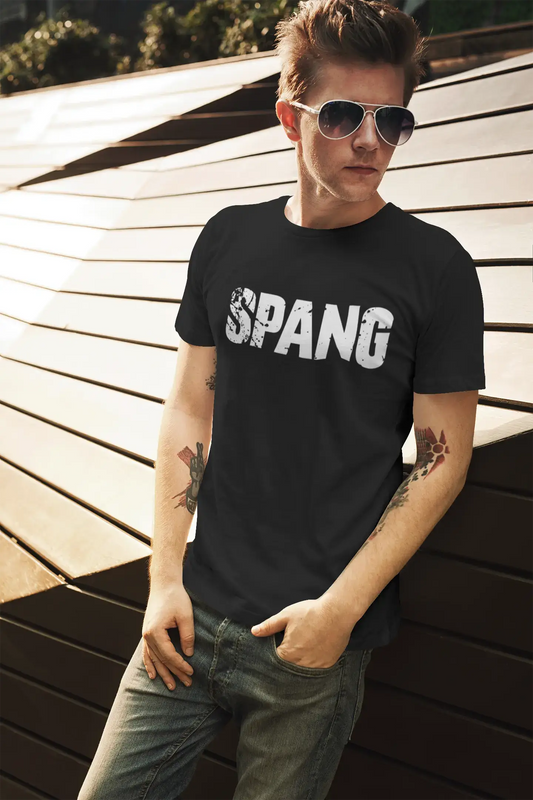 spang Men's Retro T shirt Black Birthday Gift 00553