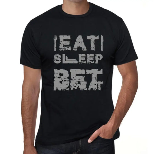 Men's Graphic T-Shirt Eat Sleep Bet Repeat Eco-Friendly Limited Edition Short Sleeve Tee-Shirt Vintage Birthday Gift Novelty