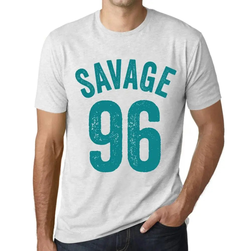 Men's Graphic T-Shirt Savage 96 96th Birthday Anniversary 96 Year Old Gift 1928 Vintage Eco-Friendly Short Sleeve Novelty Tee