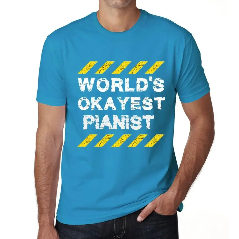 Men's Graphic T-Shirt Worlds Okayest Pianist Eco-Friendly Limited Edition Short Sleeve Tee-Shirt Vintage Birthday Gift Novelty