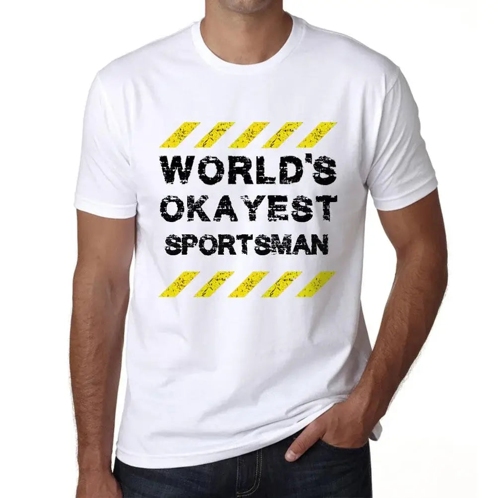 Men's Graphic T-Shirt Worlds Okayest Sportsman Eco-Friendly Limited Edition Short Sleeve Tee-Shirt Vintage Birthday Gift Novelty