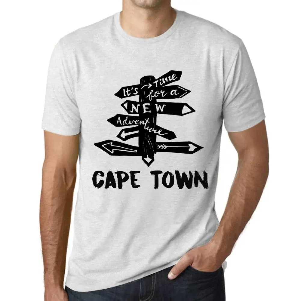 Men's Graphic T-Shirt It’s Time For A New Adventure In Cape Town Eco-Friendly Limited Edition Short Sleeve Tee-Shirt Vintage Birthday Gift Novelty