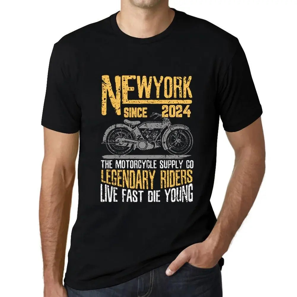 Men's Graphic T-Shirt Motorcycle Legendary Riders Since 2024 Vintage Eco-Friendly Short Sleeve Novelty Tee