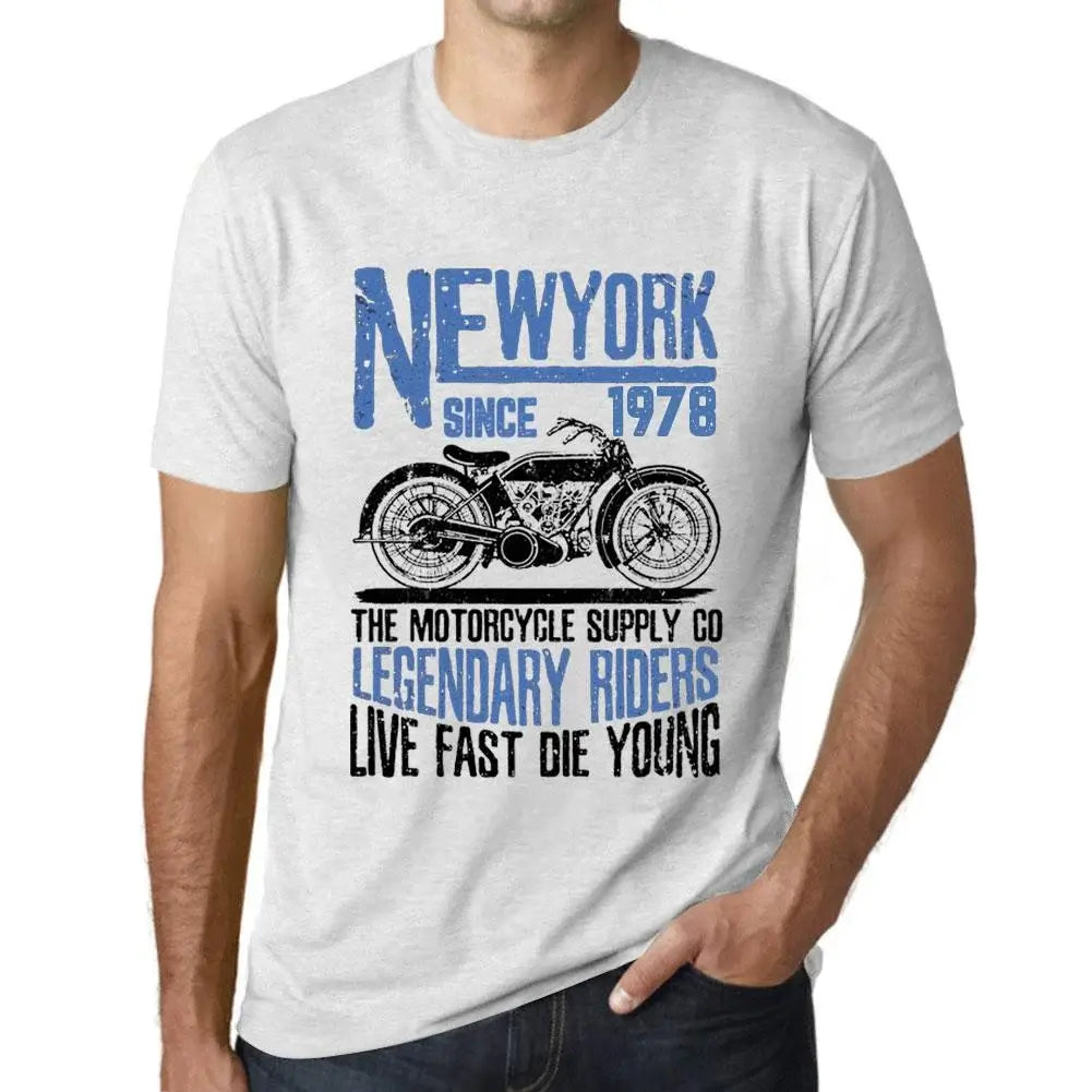 Men's Graphic T-Shirt Motorcycle Legendary Riders Since 1978 46th Birthday Anniversary 46 Year Old Gift 1978 Vintage Eco-Friendly Short Sleeve Novelty Tee