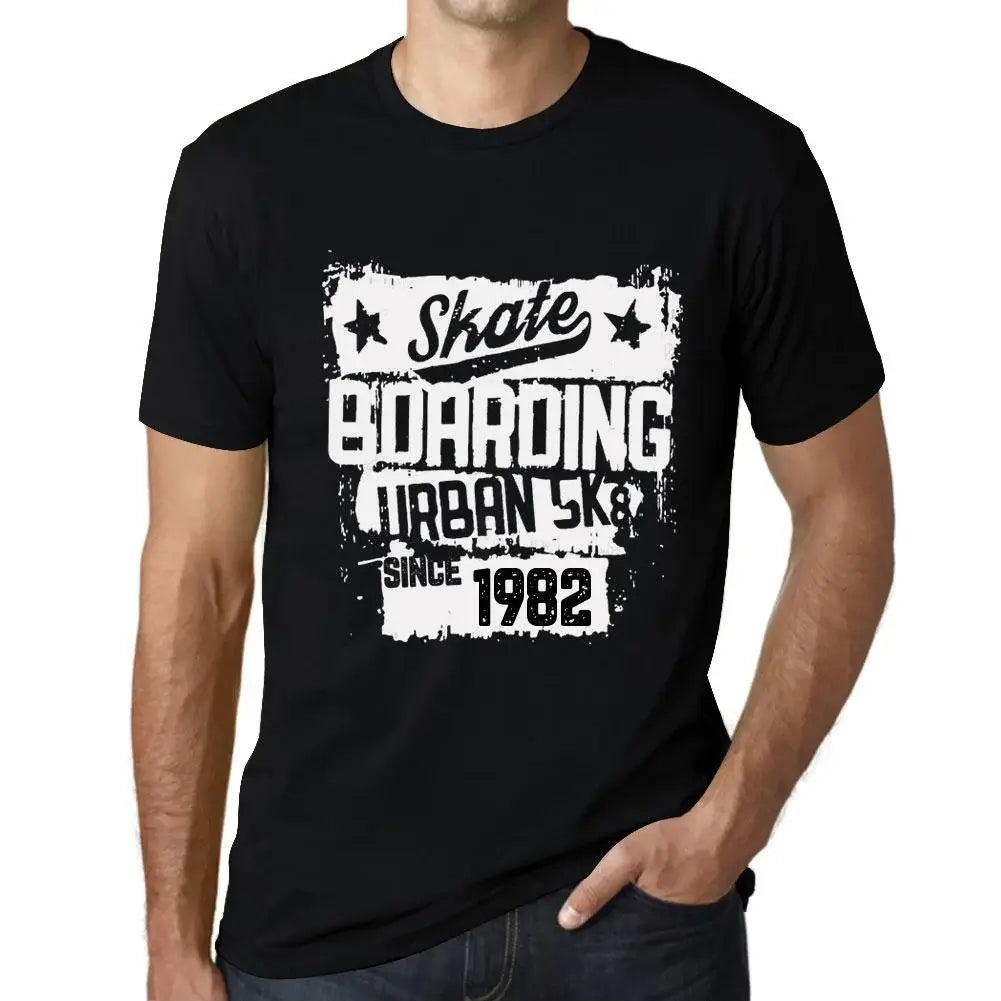 Men's Graphic T-Shirt Urban Skateboard Since 1982 42nd Birthday Anniversary 42 Year Old Gift 1982 Vintage Eco-Friendly Short Sleeve Novelty Tee