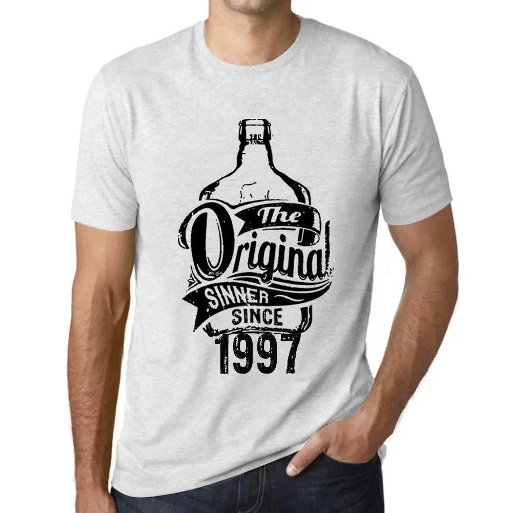 Men's Graphic T-Shirt The Original Sinner Since 1997 27th Birthday Anniversary 27 Year Old Gift 1997 Vintage Eco-Friendly Short Sleeve Novelty Tee