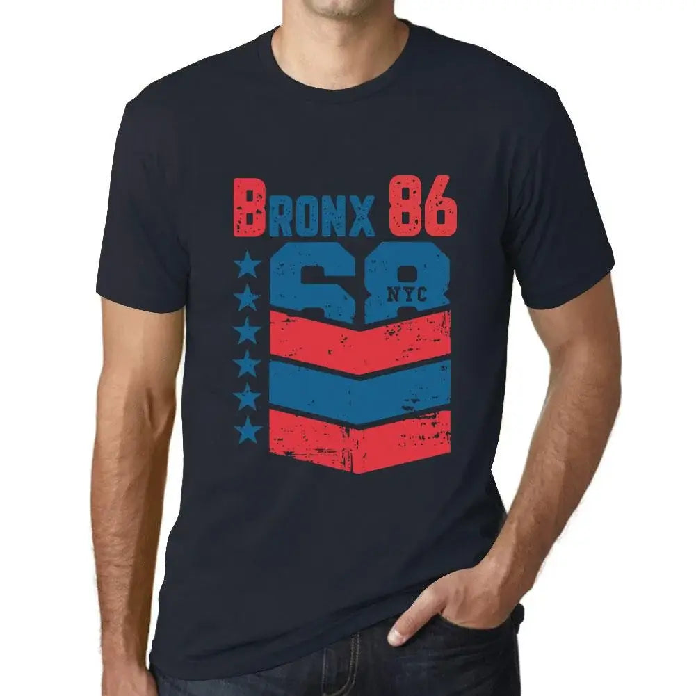 Men's Graphic T-Shirt Bronx 86 86th Birthday Anniversary 86 Year Old Gift 1938 Vintage Eco-Friendly Short Sleeve Novelty Tee