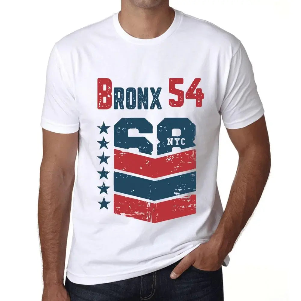 Men's Graphic T-Shirt Bronx 54 54th Birthday Anniversary 54 Year Old Gift 1970 Vintage Eco-Friendly Short Sleeve Novelty Tee