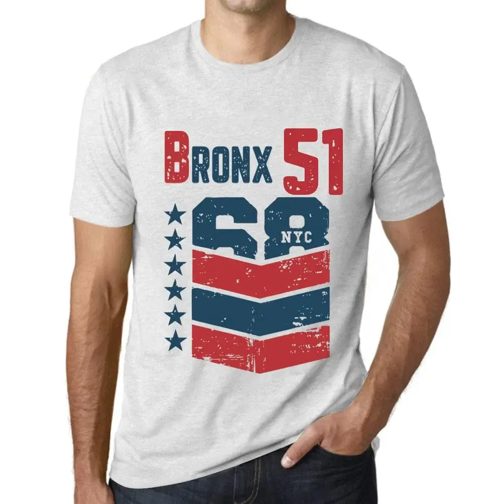 Men's Graphic T-Shirt Bronx 51 51st Birthday Anniversary 51 Year Old Gift 1973 Vintage Eco-Friendly Short Sleeve Novelty Tee