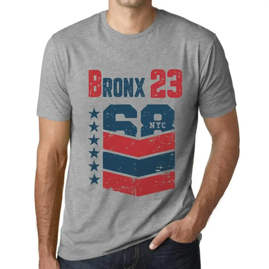 Men's Graphic T-Shirt Bronx 23 23rd Birthday Anniversary 23 Year Old Gift 2001 Vintage Eco-Friendly Short Sleeve Novelty Tee