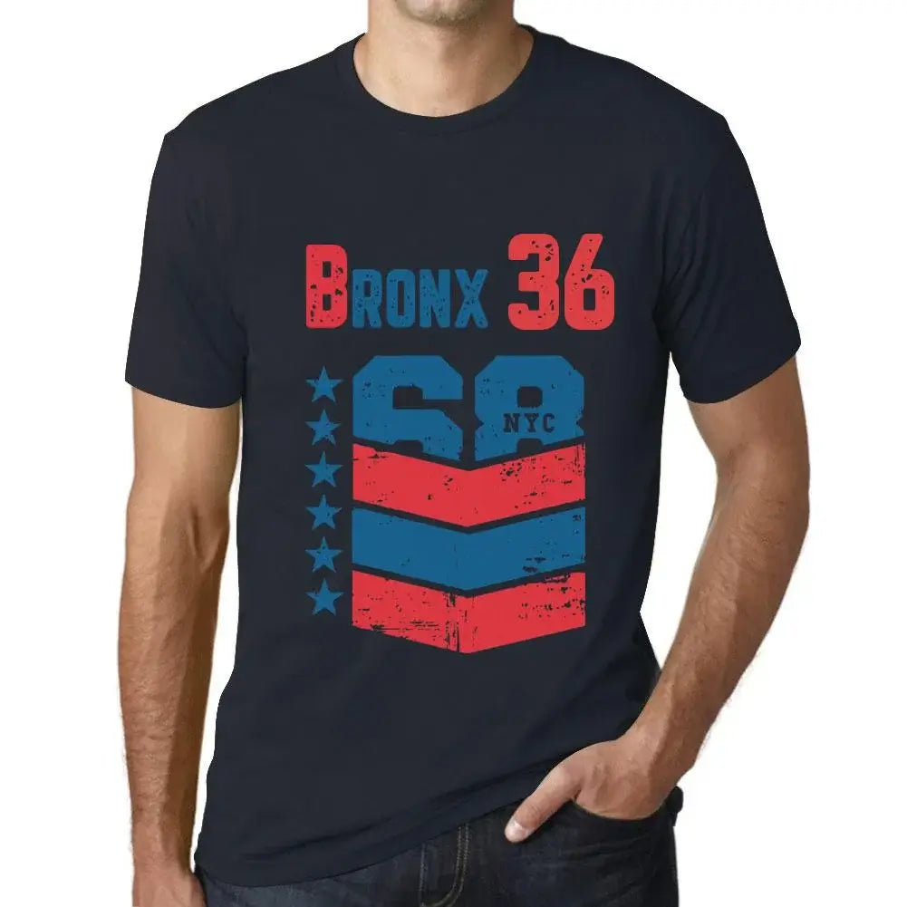 Men's Graphic T-Shirt Bronx 36 36th Birthday Anniversary 36 Year Old Gift 1988 Vintage Eco-Friendly Short Sleeve Novelty Tee