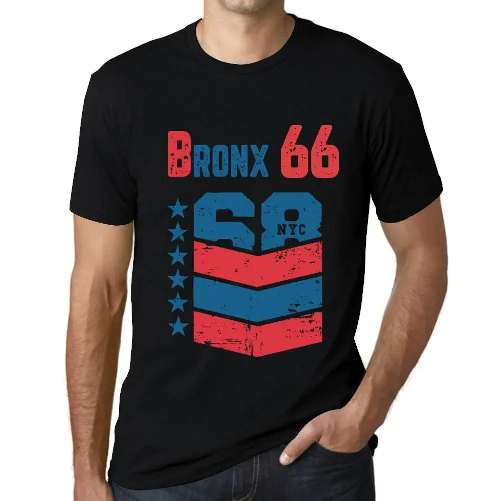 Men's Graphic T-Shirt Bronx 66 66th Birthday Anniversary 66 Year Old Gift 1958 Vintage Eco-Friendly Short Sleeve Novelty Tee