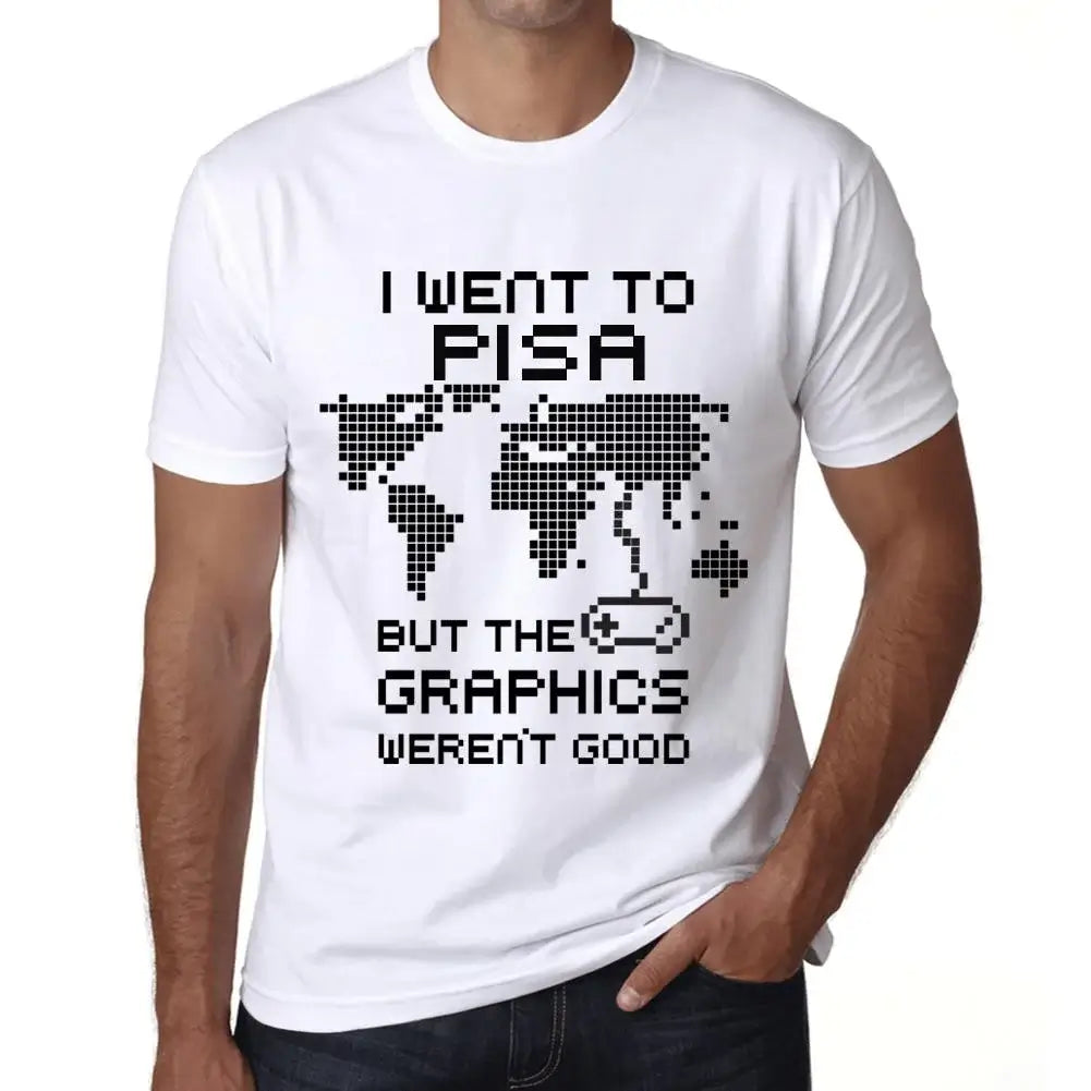 Men's Graphic T-Shirt I Went To Pisa But The Graphics Weren’t Good Eco-Friendly Limited Edition Short Sleeve Tee-Shirt Vintage Birthday Gift Novelty