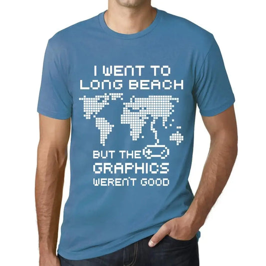 Men's Graphic T-Shirt I Went To Long Beach But The Graphics Weren’t Good Eco-Friendly Limited Edition Short Sleeve Tee-Shirt Vintage Birthday Gift Novelty