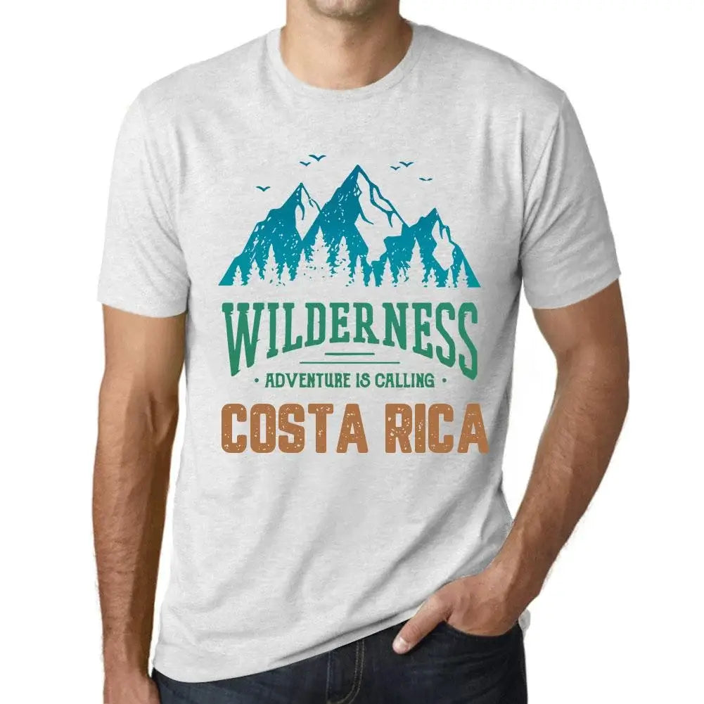 Men's Graphic T-Shirt Wilderness, Adventure Is Calling Costa Rica Eco-Friendly Limited Edition Short Sleeve Tee-Shirt Vintage Birthday Gift Novelty