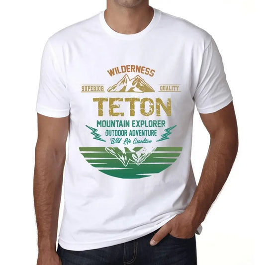 Men's Graphic T-Shirt Outdoor Adventure, Wilderness, Mountain Explorer Teton Eco-Friendly Limited Edition Short Sleeve Tee-Shirt Vintage Birthday Gift Novelty