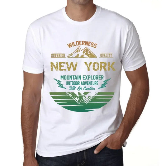 Men's Graphic T-Shirt Outdoor Adventure, Wilderness, Mountain Explorer New York Eco-Friendly Limited Edition Short Sleeve Tee-Shirt Vintage Birthday Gift Novelty