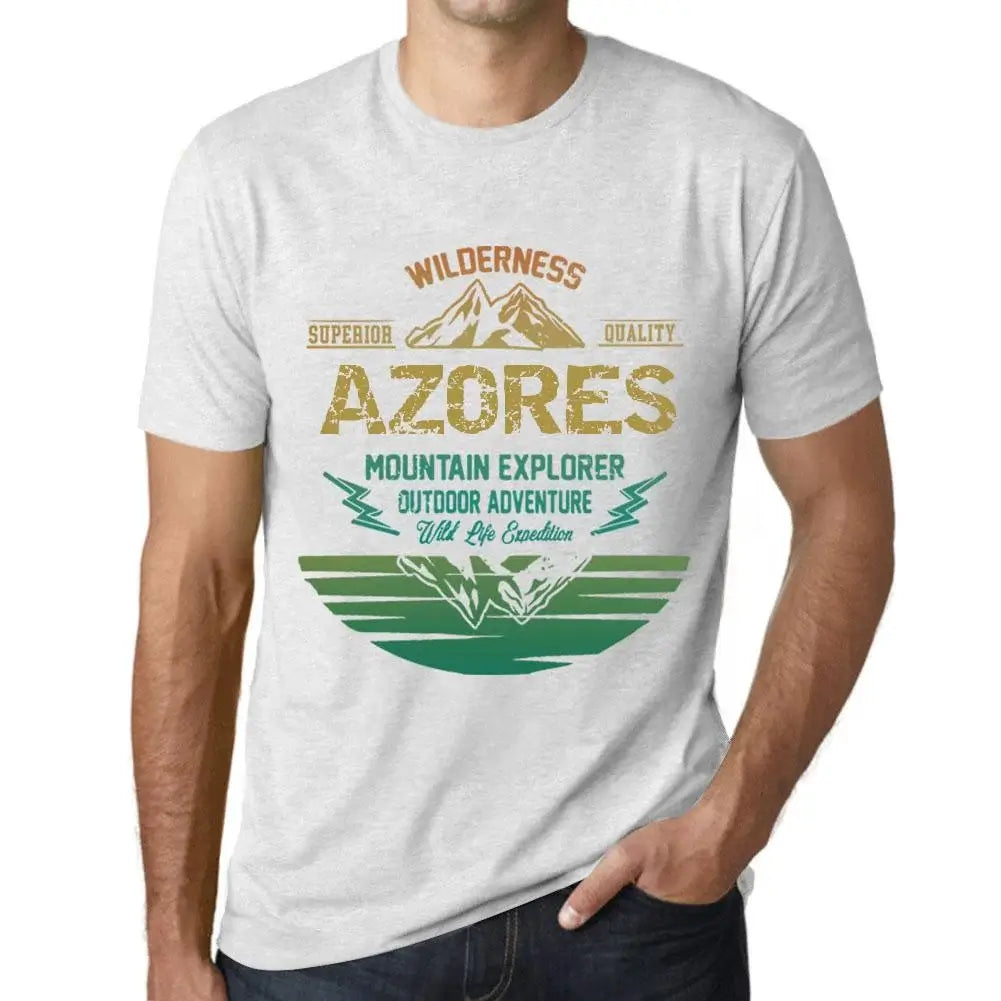 Men's Graphic T-Shirt Outdoor Adventure, Wilderness, Mountain Explorer Azores Eco-Friendly Limited Edition Short Sleeve Tee-Shirt Vintage Birthday Gift Novelty