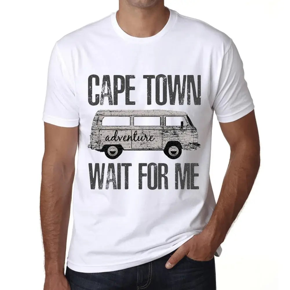 Men's Graphic T-Shirt Adventure Wait For Me In Cape Town Eco-Friendly Limited Edition Short Sleeve Tee-Shirt Vintage Birthday Gift Novelty
