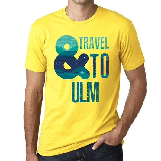 Men's Graphic T-Shirt And Travel To Ulm Eco-Friendly Limited Edition Short Sleeve Tee-Shirt Vintage Birthday Gift Novelty