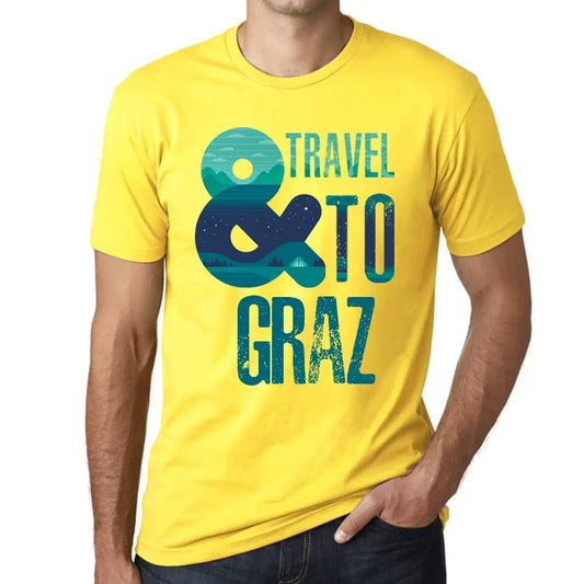 Men's Graphic T-Shirt And Travel To Graz Eco-Friendly Limited Edition Short Sleeve Tee-Shirt Vintage Birthday Gift Novelty