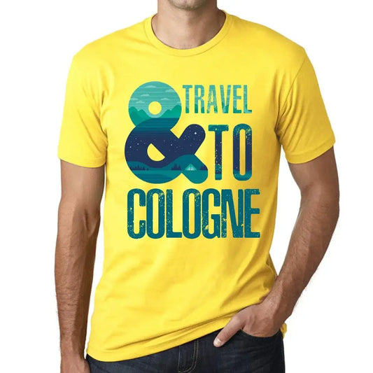 Men's Graphic T-Shirt And Travel To Cologne Eco-Friendly Limited Edition Short Sleeve Tee-Shirt Vintage Birthday Gift Novelty