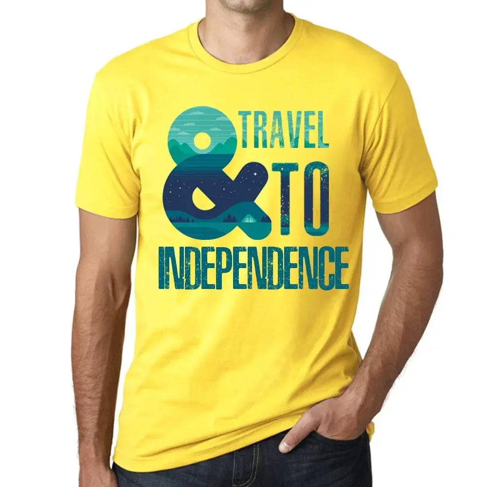 Men's Graphic T-Shirt And Travel To Independence Eco-Friendly Limited Edition Short Sleeve Tee-Shirt Vintage Birthday Gift Novelty