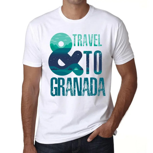 Men's Graphic T-Shirt And Travel To Granada Eco-Friendly Limited Edition Short Sleeve Tee-Shirt Vintage Birthday Gift Novelty