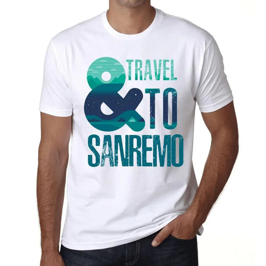 Men's Graphic T-Shirt And Travel To Sanremo Eco-Friendly Limited Edition Short Sleeve Tee-Shirt Vintage Birthday Gift Novelty
