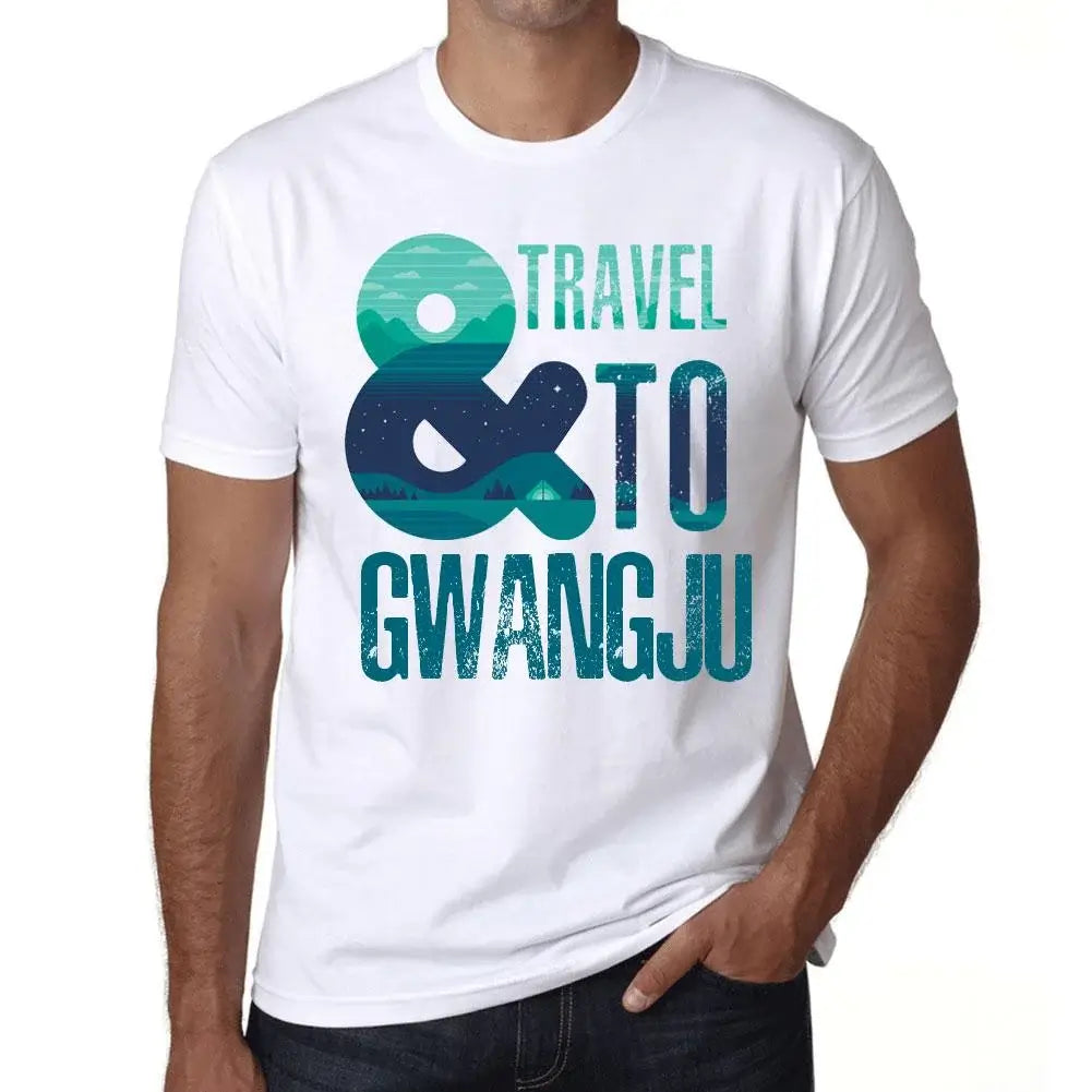 Men's Graphic T-Shirt And Travel To Gwangju Eco-Friendly Limited Edition Short Sleeve Tee-Shirt Vintage Birthday Gift Novelty