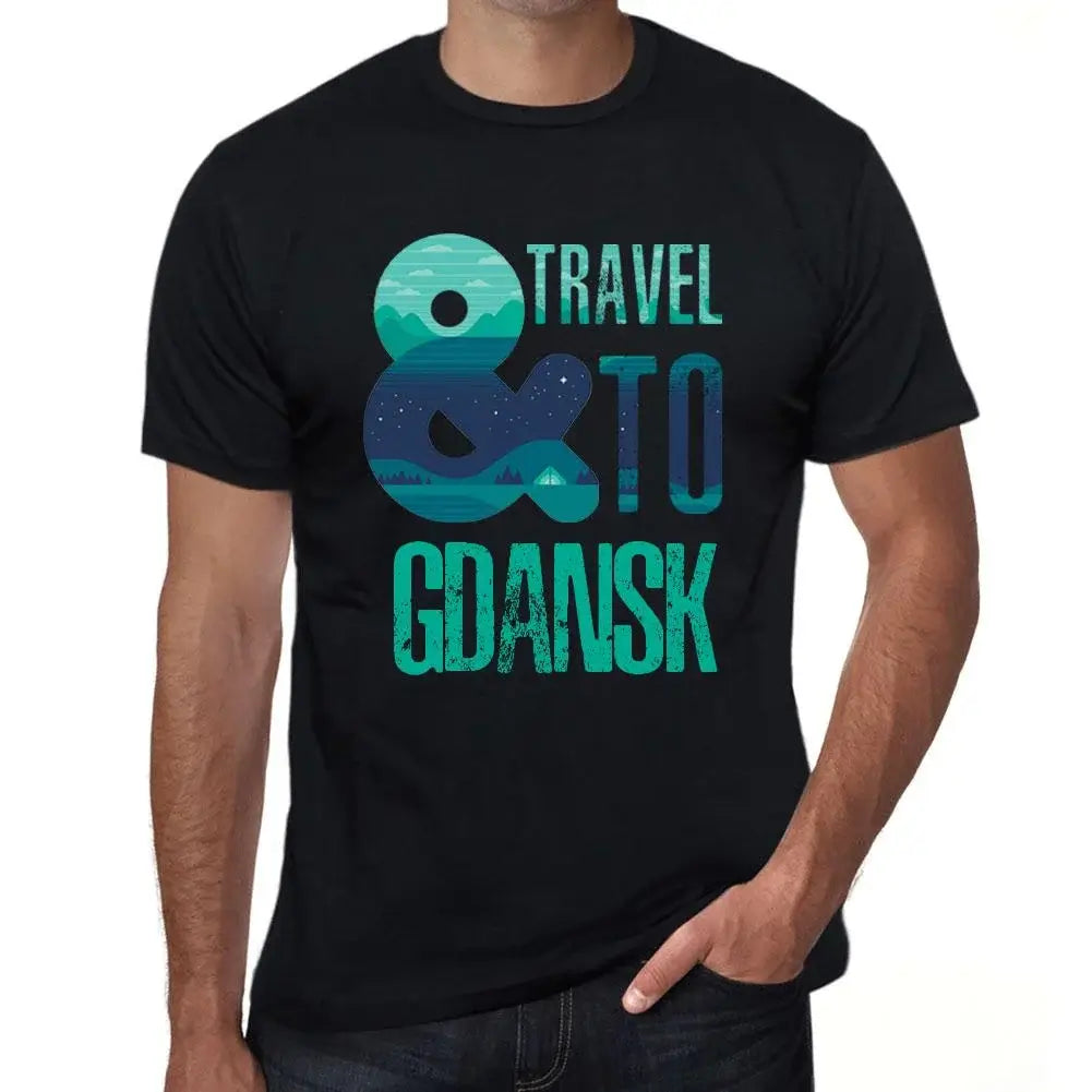 Men's Graphic T-Shirt And Travel To Gdansk Eco-Friendly Limited Edition Short Sleeve Tee-Shirt Vintage Birthday Gift Novelty