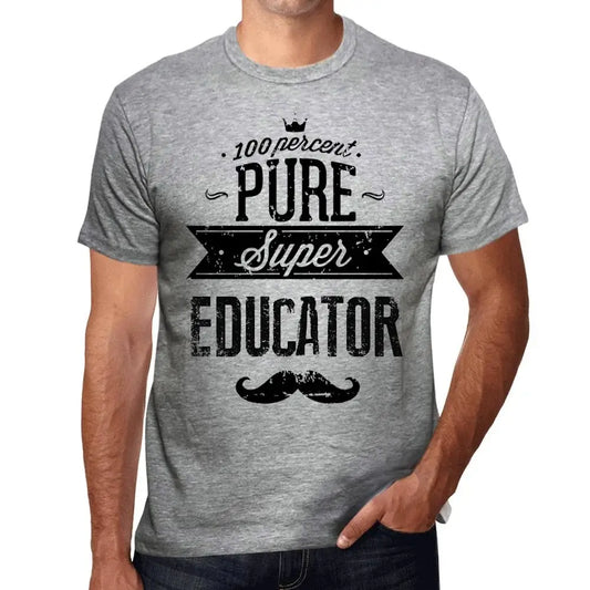 Men's Graphic T-Shirt 100% Pure Super Educator Eco-Friendly Limited Edition Short Sleeve Tee-Shirt Vintage Birthday Gift Novelty