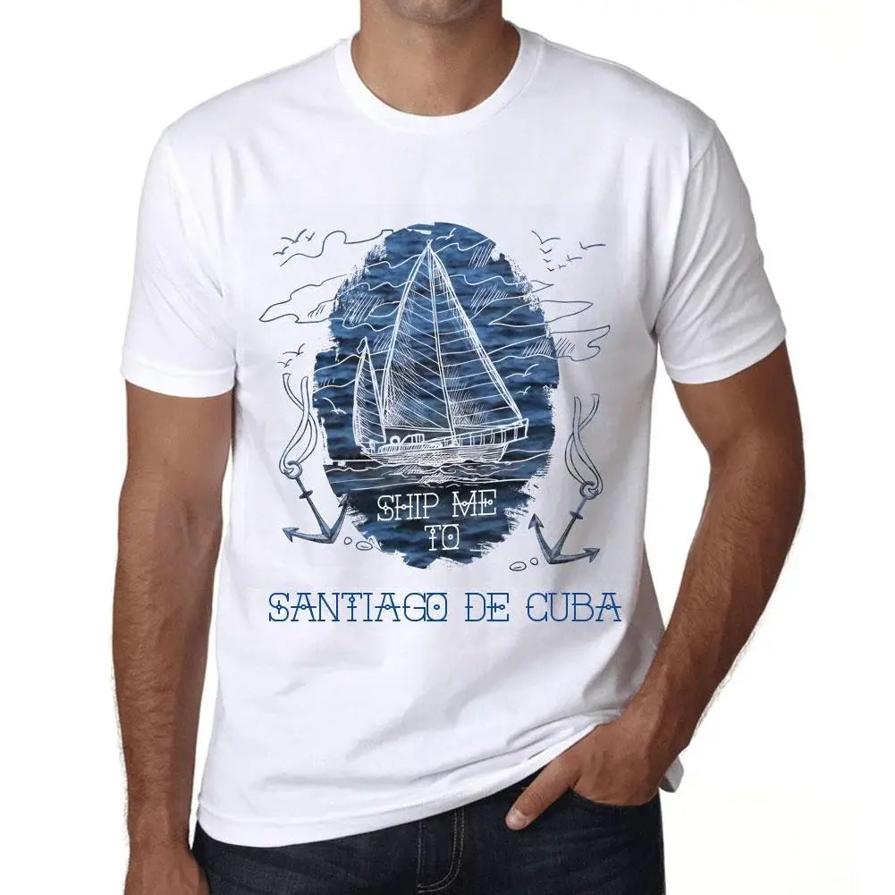 Men's Graphic T-Shirt Ship Me To Santiago De Cuba Eco-Friendly Limited Edition Short Sleeve Tee-Shirt Vintage Birthday Gift Novelty