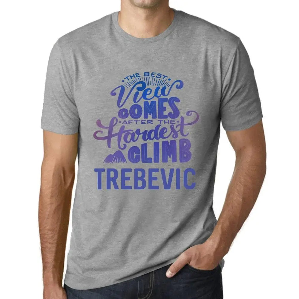 Men's Graphic T-Shirt The Best View Comes After Hardest Mountain Climb Trebevic Eco-Friendly Limited Edition Short Sleeve Tee-Shirt Vintage Birthday Gift Novelty