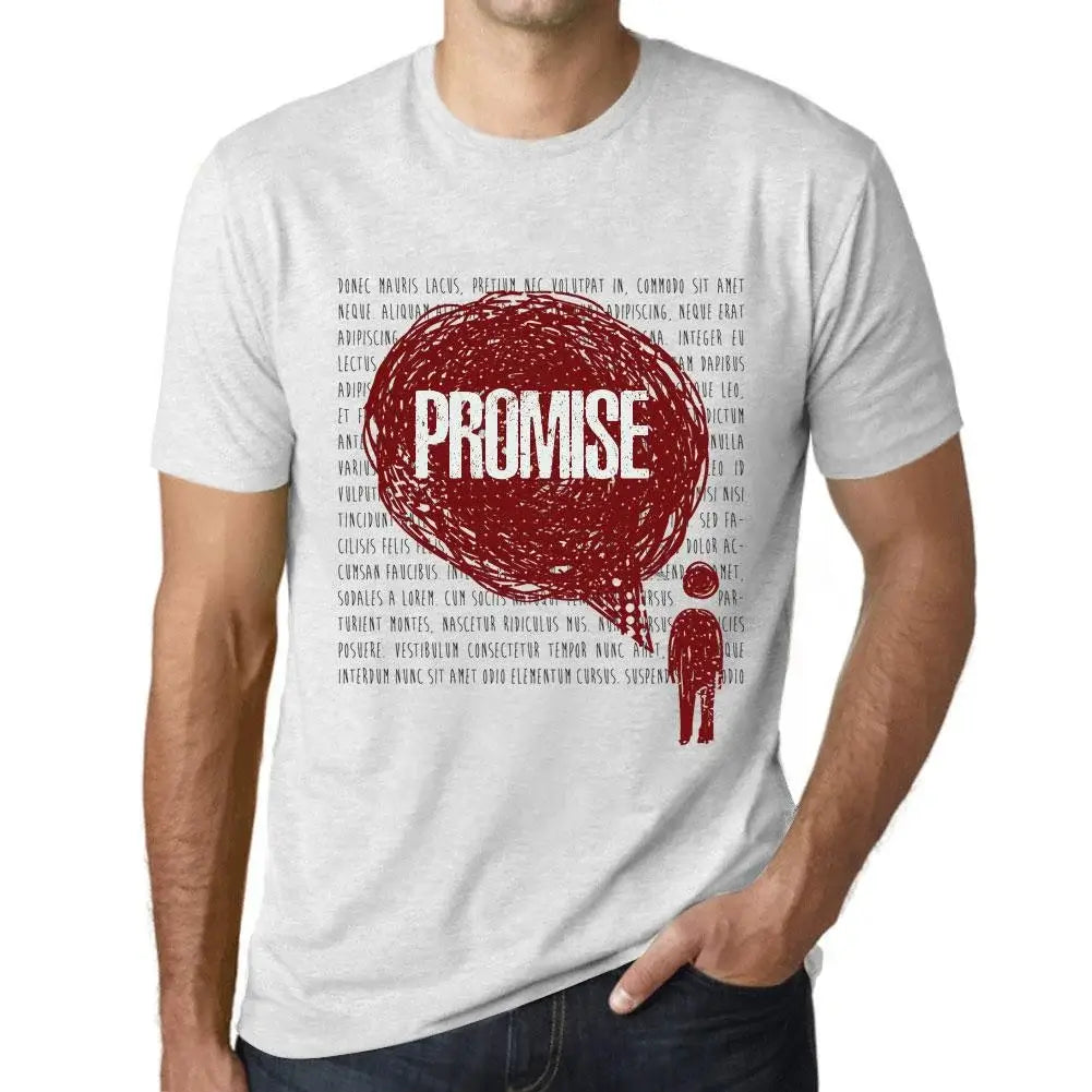 Men's Graphic T-Shirt Thoughts Promise Eco-Friendly Limited Edition Short Sleeve Tee-Shirt Vintage Birthday Gift Novelty