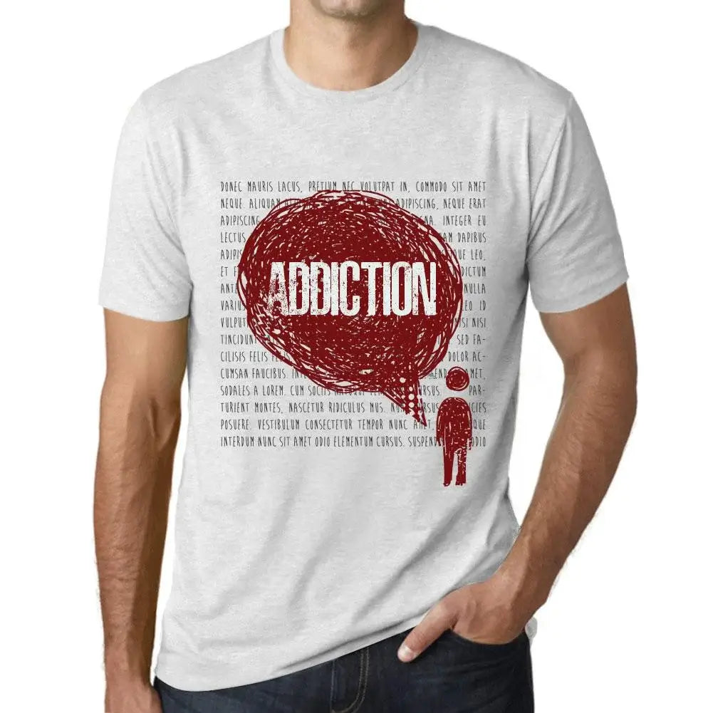 Men's Graphic T-Shirt Thoughts Addiction Eco-Friendly Limited Edition Short Sleeve Tee-Shirt Vintage Birthday Gift Novelty