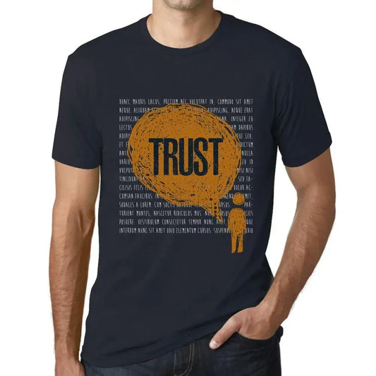 Men's Graphic T-Shirt Thoughts Trust Eco-Friendly Limited Edition Short Sleeve Tee-Shirt Vintage Birthday Gift Novelty