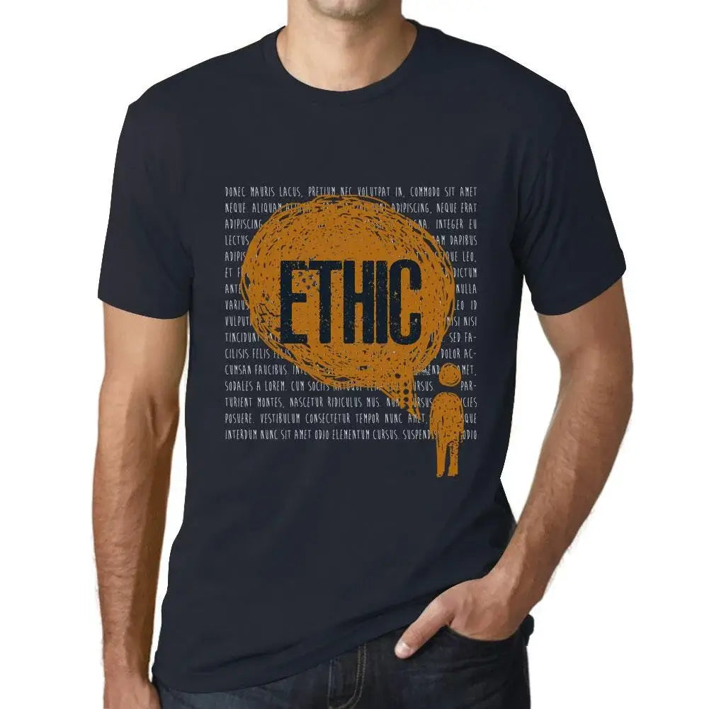 Men's Graphic T-Shirt Thoughts Ethic Eco-Friendly Limited Edition Short Sleeve Tee-Shirt Vintage Birthday Gift Novelty