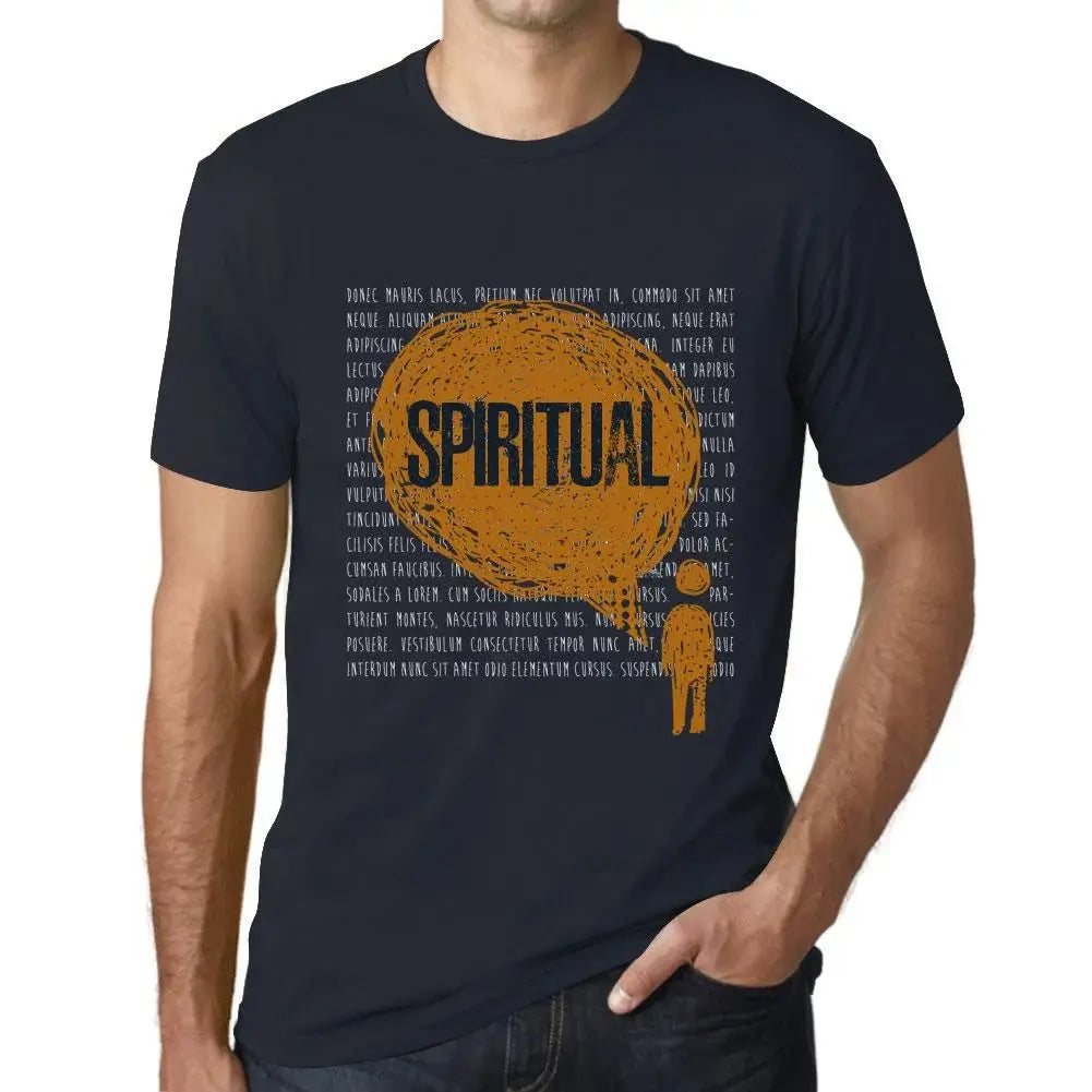 Men's Graphic T-Shirt Thoughts Spiritual Eco-Friendly Limited Edition Short Sleeve Tee-Shirt Vintage Birthday Gift Novelty