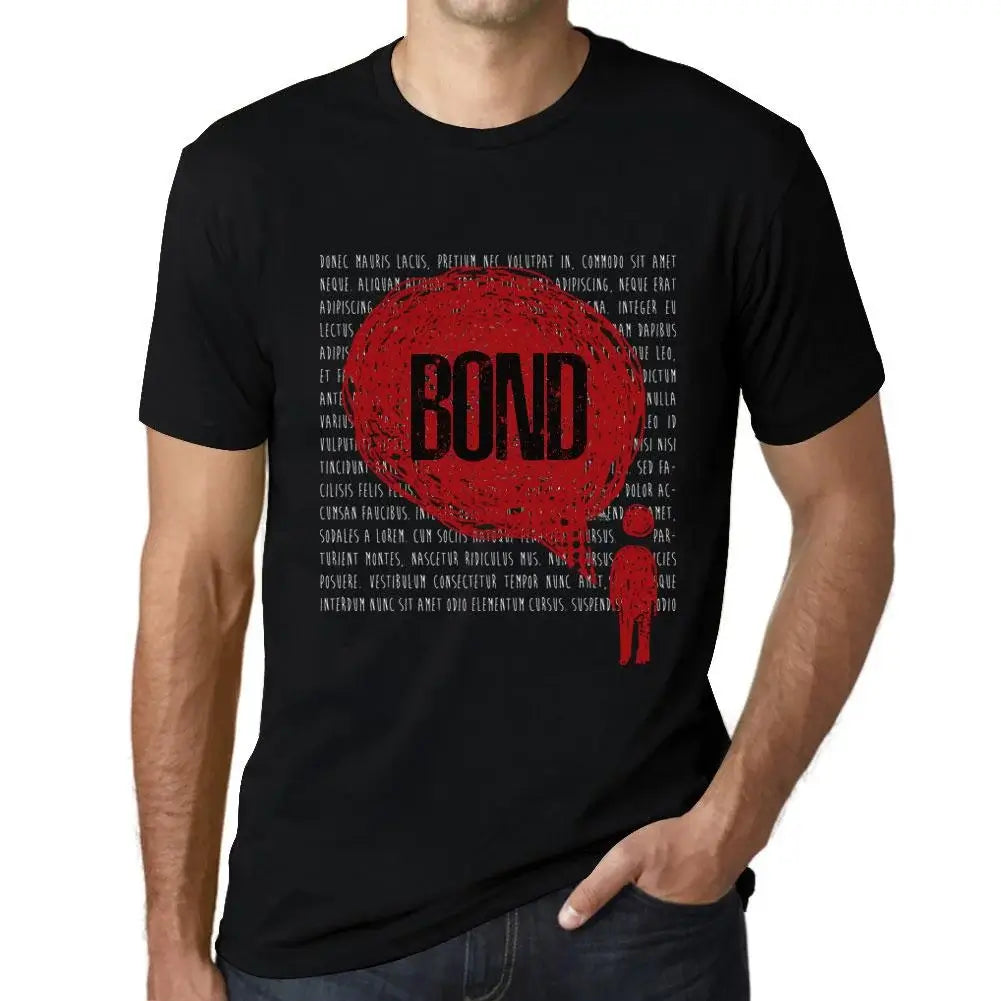 Men's Graphic T-Shirt Thoughts Bond Eco-Friendly Limited Edition Short Sleeve Tee-Shirt Vintage Birthday Gift Novelty