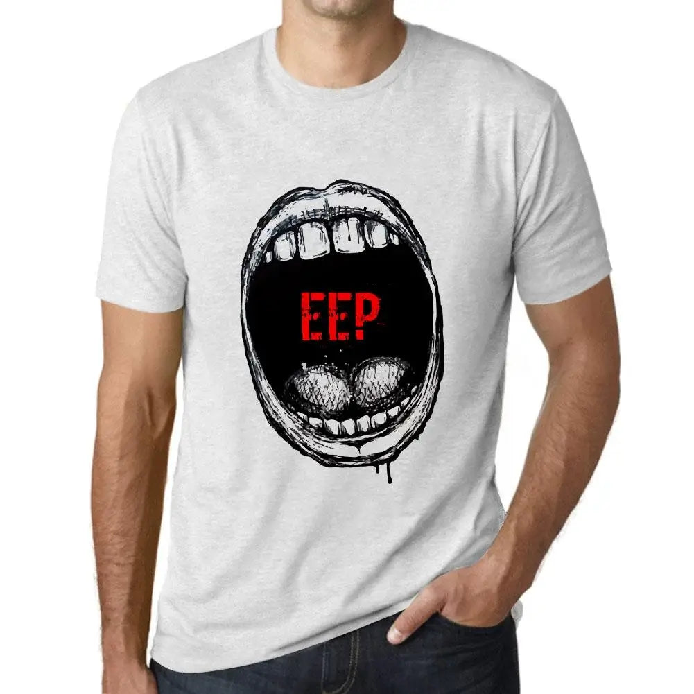 Men's Graphic T-Shirt Mouth Expressions Eep Eco-Friendly Limited Edition Short Sleeve Tee-Shirt Vintage Birthday Gift Novelty