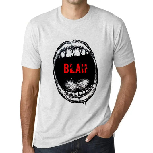 Men's Graphic T-Shirt Mouth Expressions Blah Eco-Friendly Limited Edition Short Sleeve Tee-Shirt Vintage Birthday Gift Novelty