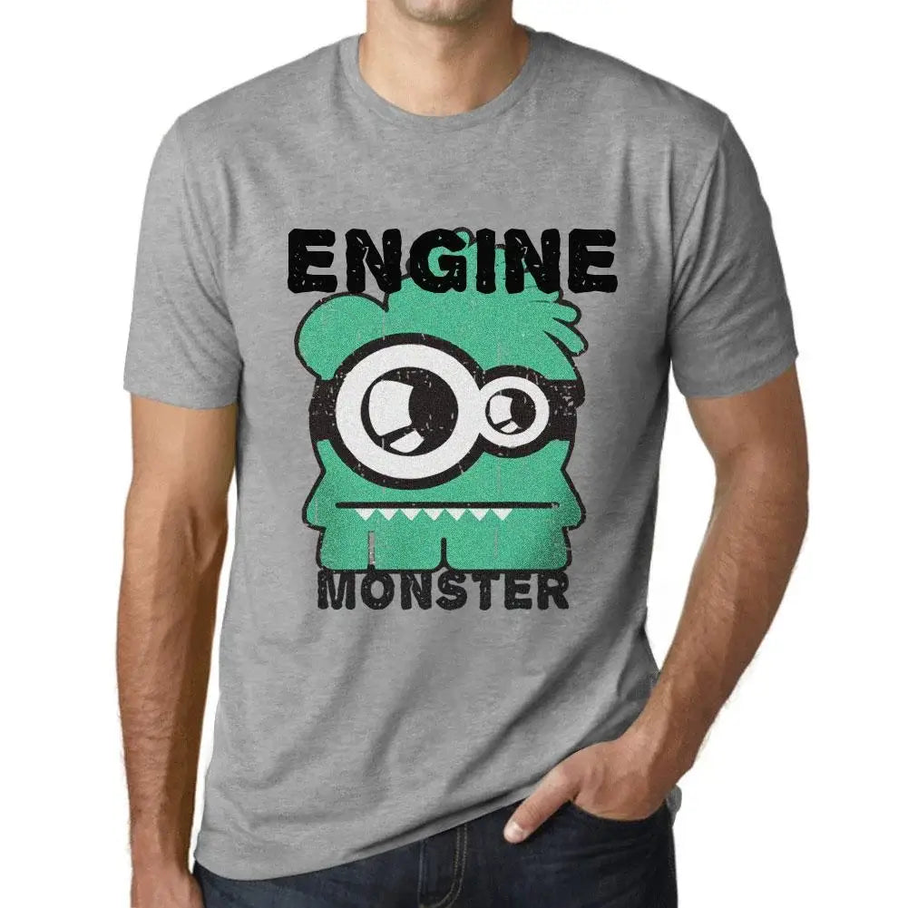 Men's Graphic T-Shirt Engine Monster Eco-Friendly Limited Edition Short Sleeve Tee-Shirt Vintage Birthday Gift Novelty