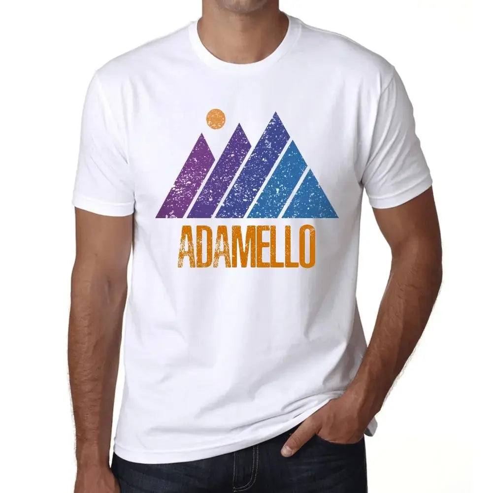 Men's Graphic T-Shirt Mountain Adamello Eco-Friendly Limited Edition Short Sleeve Tee-Shirt Vintage Birthday Gift Novelty