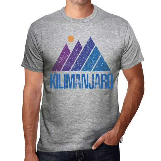 Men's Graphic T-Shirt Mountain Kilimanjaro Eco-Friendly Limited Edition Short Sleeve Tee-Shirt Vintage Birthday Gift Novelty