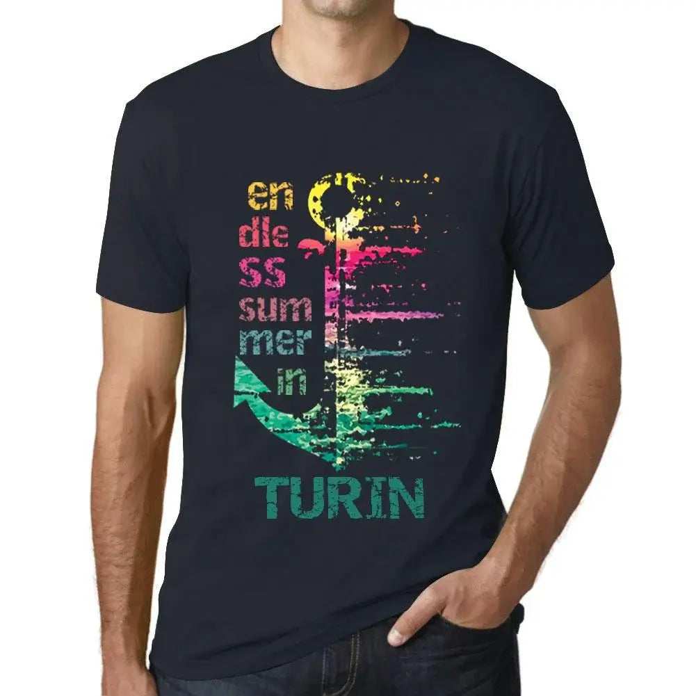 Men's Graphic T-Shirt Endless Summer In Turin Eco-Friendly Limited Edition Short Sleeve Tee-Shirt Vintage Birthday Gift Novelty