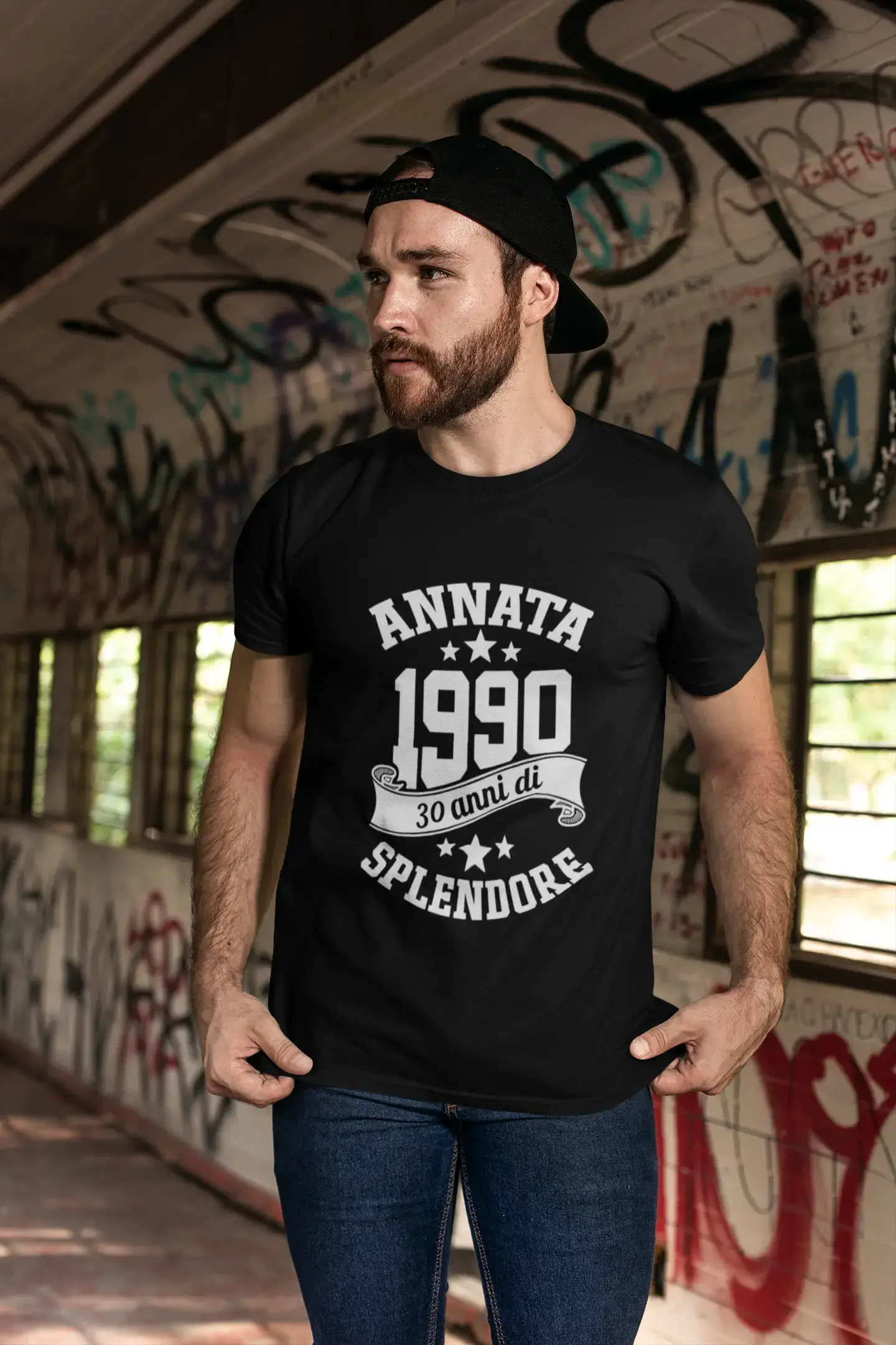 Ultrabasic® Homme T-Shirt Graphique Vintage Fatto nel 1990, 30 Anni di Splendore Anniversaire Cadeau