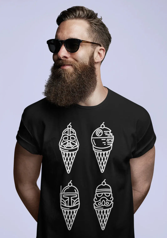 ULTRABASIC Men's T-Shirt Dark Ice Cream - Classic Funny Shirt for Movie Lovers