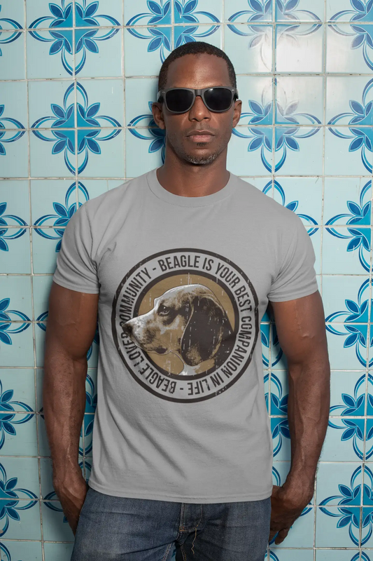 ULTRABASIC Men's T-Shirt Beagle is Your Best Companion Life - Dog Best Friend Shirt